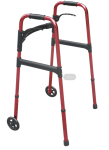 Andador de aluminio dos ruedas