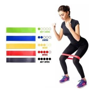 Bandas elásticas cando set 5 colores 1,2 mts