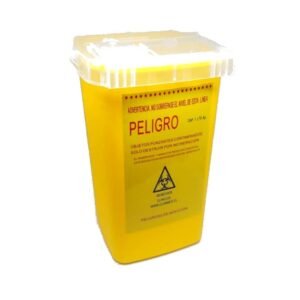 Caja plástica desecho cortopunzante