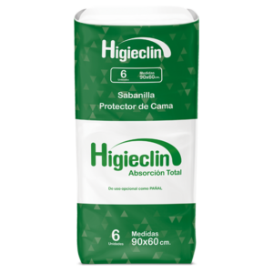 Higieclin sabanilla adulto x 6 und