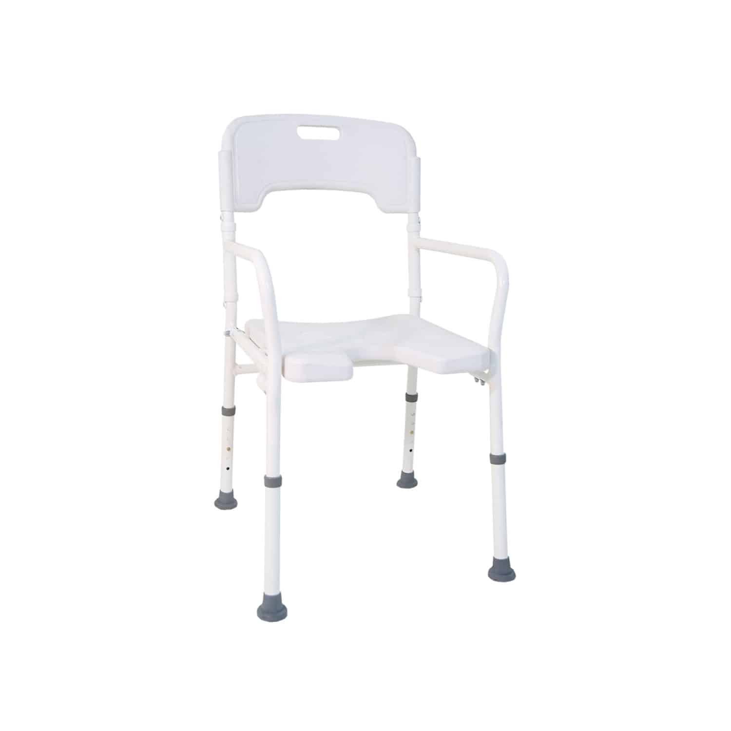 Silla De Ducha Con Respaldo Y Apoya Brazos