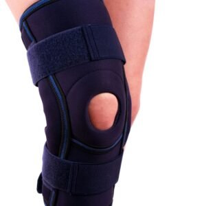 Rodillera con barra lateral abierta