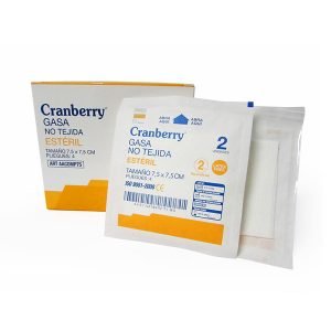 Gasa no tejida estéril 50 sobres Cranberry