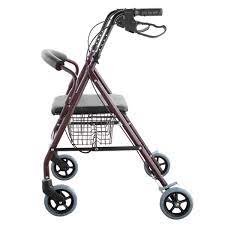 Andador castor 4 ruedas con canasto