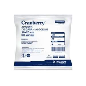 Apósito gasa y algodón estéril Cranberry