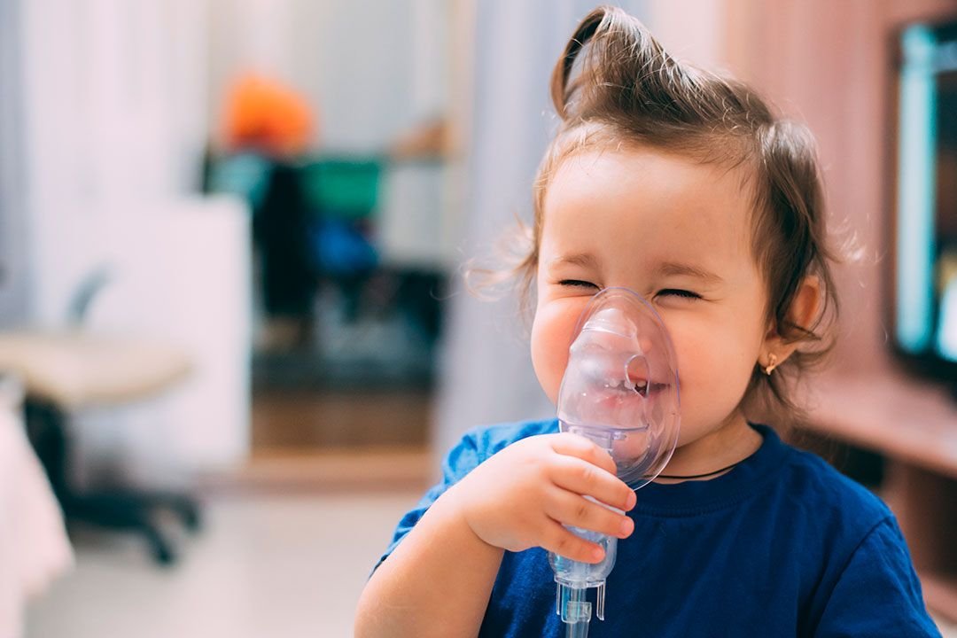 Mascarilla de nebulización pediátrica Cranberry